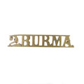 Shoulder title, 12th Burma Infantry, 1901-1903