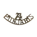 Shoulder title, 74th Punjabis, 1903-1922