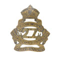 Cap badge, 27th Regiment of Madras Infantry, 1885-1901