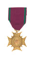 Breast badge, Grand Order of the Amaranth, Maj Arthur Laurance Rook, Royal Horse Guards, 1956 (c)