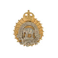 Collar badge, officer, 1st Punjab Regiment, 1922-1947