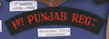 Shoulder title, 1st Punjab Regiment, 1944-1947