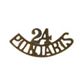 Shoulder title, 24th Punjabis, 1903-1922