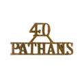 Shoulder title, 40th Pathans, 1903-1922