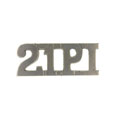 Shoulder title, 21st (Punjab) Regiment of Bengal Infantry, 1885-1903