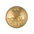 Button, 14th Regiment of Madras Infantry, pre-1901