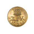 Button, 14th Regiment of Madras Infantry, pre-1901