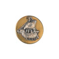 Button, mess dress, 2nd Punjab Regiment, 1922-1947