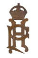 Forage cap badge, officer, 34th Prince Albert Victor's Own Poona Horse, 1901-1922