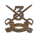 Cap badge, 3rd (The Queen's Own) Regiment of Bombay Light Cavalry, 1876-1903