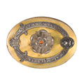 Shoulder belt plate, officer, Claro Local Militia, West Yorkshire, 1808-1814