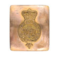 Shoulder belt plate, officer, 3rd Western Regiment, Norfolk Local Militia, 1808-1814