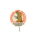 'Salute the Soldier' fundraising campaign badge, distributed in Gloucester and District, 1944
