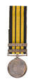 East and West Africa Medal 1887-1900, with two clasps, '1897-98' and '1899', Captain Henry V J McCann Neal, Lagos Constabulary