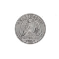 Silver coloured commemorative medal for the 200th Anniversary of the Battle of Waterloo, The Blues and Royals, 2015