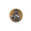 Cap badge button, 1st Punjab Regiment, 1922-1947