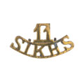 Shoulder title, 11th Sikhs, 1922-1945