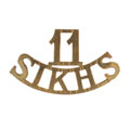 Shoulder title, 11th Sikhs, 1922-1945