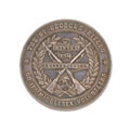 Silver rifle shooting medal, Alfred Crookes, 11th Middlesex Rifle Volunteer Corps (The St George's Rifles), 1864