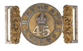 Waistbelt clasp, 45th Rattray's Sikhs, 1901-1922