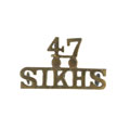 Shoulder title, 47th Sikhs, 1901-1922