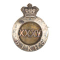 Pugri badge, 35th (Sikh) Regiment of Bengal Infantry, 1887-1901