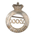 Pugri badge, 35th (Sikh) Regiment of Bengal Infantry, 1887-1901