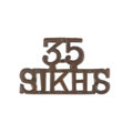 Shoulder title, 35th Sikhs, 1901-1922
