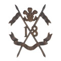 Helmet badge, 18th Prince of Wales's Own Tiwana Lancers, 1906-1910