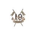 Side cap badge, officer, 19th Lancers (Fane's Horse), 1903-1922