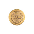Button, 33rd Regiment (3rd Burma Battalion) of Madras Infantry, pre-1901
