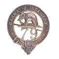 Pugri badge, 79th Carnatic Infantry, 1903-1922