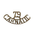 Shoulder title, 79th Carnatic Infantry, 1903-1922
