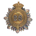 Helmet badge, 26th Regiment of Madras Infantry, pre-1901