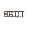 Shoulder title, 86th Carnatic Infantry, 1903-1922