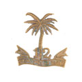 Cap badge, 12th (Malabar) Territorial Battalion, 3rd Madras Regiment, 1928-1941