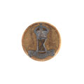 Button, officer, mess dress, 9th Jat Regiment, 1922-1947