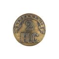 Button, other ranks, 2nd Infantry Hyderabad Contingent, 1855-1903