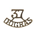 Shoulder title, officer, 37th Dogras, 1903-1922