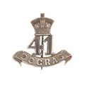 Pugri badge, officer, 41st Dogra Infantry, 1900-1901