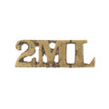 Shoulder title, 2nd Madras Lancers, 1886-1903