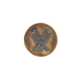 Button, officer, mess dress, 15th Lancers, 1922-1947