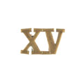 Shoulder title, 15th Lancers, 1922-1947