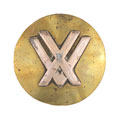 Horse brow band ornament, 15th Lancers, 1922-1947