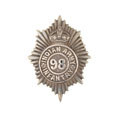 Cap badge, 98th Infantry, 1903-1922