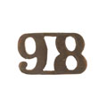 Shoulder title, 98th Infantry, 1903-1922