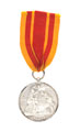 Silver Hong Kong Plague Medal 1894, Private J G Robinson, King's (Shropshire Light Infantry)