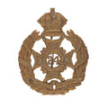 Pugri badge, 24th (The Duchess of Connaught's Own Baluchistan) Regiment of Bombay Infantry, 1898-1903
