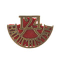 Shoulder title, 124th Duchess of Connaught's Own Baluchistan Infantry, 1903-1922