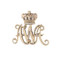 Collar badge, 29th (The Duke of Connaught's Own) Regiment of Bombay Infantry (The 2nd Baluch Battalion), 1883-1922